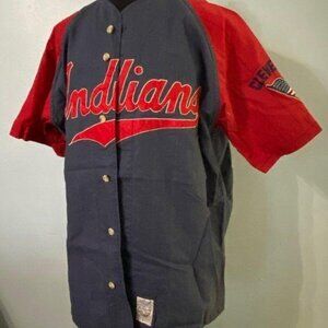 1980s Vintage Cleveland Indians Tribe Cooperstown Collection Jersey XL